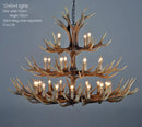 Medieval Wood Branch LED Pendant Chandelier - Stylish Hand-Knitted Design for Home Decor