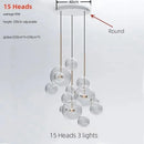 Italian Glass Bubble Ball Pendant Chandelier for Kitchen Island - Ljojo Luxury Lighting