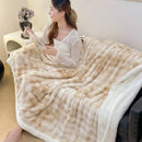 Ljojo 450g Full Matting Milk Fleece Double Layer Blanket