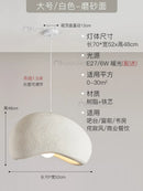 Ljojo Japanese Resin Pendant Light: Wabi-Sabi Bread Hanging Lamp for Dining Room Home Decor