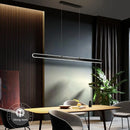 LED Dining Room Chandelier White Minimalist Lamps Nordic Island - Ljojo