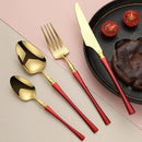 Ljojo 24Pcs Stainless Steel Cutlery Set - Luxury Dinnerware & Flatware Gift Box
