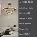 Italian Crystal Pendant Light: Full Spectrum Luxury Dining Bar Chandelier - Ljojo