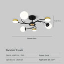 Black Glass Ball Ceiling Chandelier Modern Minimalist Ljojo Pendant Lamp for Bedroom Living Room