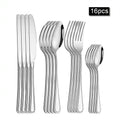 Ljojo 30-Piece Stainless Steel Cutlery Set - Ideal for Restaurants and Hotels
