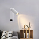 Ljojo LED Reading Wall Lamp, 350° Rotation, USB Interface for Home Decor Lighting