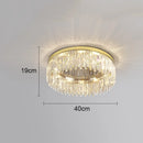 Ljojo Luxury Crystal LED Ceiling Lamps for Elegant Home Lighting