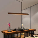 Ljojo Minimalist Wooden LED Chandelier Pendant Light for Dining Room & Home Decor