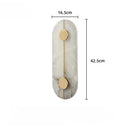 Alabaster Marble Wall Sconce Modern Gold for Bedroom Living Room Decoration by Ljojo