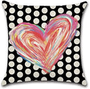 Ljojo Love Rainbow Pillowcase Home Decoration for Valentine's Day