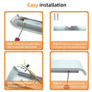 Ljojo 12W LED Indoor Wall Light Warm White Decor Lamp for Bedroom Living Room