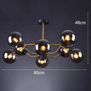 Nordic Modern Glass Ball Led Chandelier for Bedroom | Designer Led Pendant Lamp by Ljojo