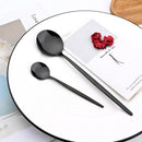 Ljojo 24-Piece Stainless Steel Cutlery Set - Complete Dinnerware Tableware Set