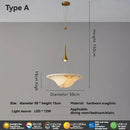 Imitation Marble Pendant Lamp Modern Light Luxury Bedroom French Designer Restaurant Ljojo