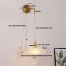 Ljojo LED Wall Lights Bar Clear Glass Bedside Lamp Stair Light Fixtures