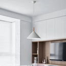 Ljojo Modern Art Iron Wood Pendant Lamp for Bedroom and Dining Room
