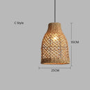 Bamboo Woven Pendant Lamp: Rattan Zen Tea House Lantern by Ljojo