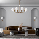 Nordic Glass LED Chandelier Pendant Lamp for Home Decor by Ljojo