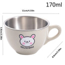 Ljojo 170ml Double Wall Stainless Steel Water Cup for Kids