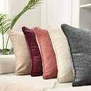 Brown Chenille Cushion Cover 18x18Inch by Ljojo - Luxe Pillowcase for Home Decor