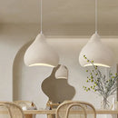 Ljojo Wabi-sabi Resin Cap LED Pendant Light - Japanese Chandelier for Home Decor