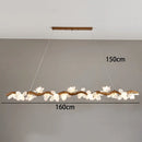 LED Cream Petal Pendant Light Modern Stylish Chandelier by Ljojo for Home Decoration