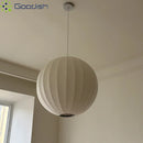 Japanese Fashion Silk LED Pendant Light Chandelier by Ljojo for Home Decoration