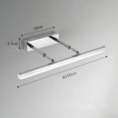 LED Retractable Bathroom Mirror Front Wall Light Sconce Lamp by Ljojo