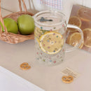 Ljojo 1000ml Glass Tumbler with Lid and Straw – Versatile Kawaii Drinkware