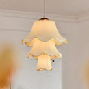 Ljojo French Medieval Bellflower Pendant Light Creamy Style Bedroom Chandelier Lighting
