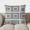Geometric Square Design Throw Pillow Cover by Ljojo