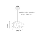 Designer Silk Pendant Lamp: Elegant Living Room Lighting by Ljojo