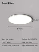 Ljojo LED Ceiling Light: Remote Control, Large Luminous Surface, Bedroom Lamp