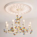 French Crystal Warm Chandelier - Romantic Memphis Lamp for Girl's Master Bedroom by Ljojo