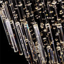 Ljojo Luxury K9 Crystal Chandelier Modern LED Pendant Light for Staircase and Home Decor