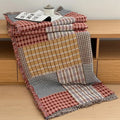 Ljojo 4-Layer Cotton Gauze Fringed Blanket for Spring & Summer