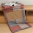 Ljojo 4-Layer Cotton Gauze Fringed Blanket for Spring & Summer