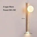 LED Strip Wall Lamp Yellow Hole Stone Bedroom Cream Style High-End Home Decoration Staircase Lighting - Ljojo