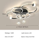 Gold Black White Starry Sky Ceiling Chandelier LED Pendant Lamp for Villa Bedroom by Ljojo