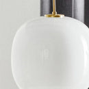 Nordic Glass Sphere LED Pendant Light Fixture for Dining Room by Ljojo