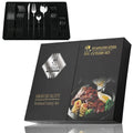 Golden Black Cutlery Set 24Pcs Stainless Steel Knife Fork Spoon Tableware Ljojo