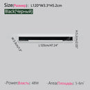 Ljojo Long Strip LED Ceiling Lamp for Modern Minimalist Living Room Lighting