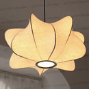 Large Silk Pendant Light Japanese Zen Chandelier for Living Room by Ljojo