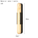 Ljojo Marble LED Wall Light in Copper Finish for Bedroom, Stair, Aisle, Dining Room & Parlor