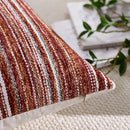 Chenille Striped Pillowcase Cojines by Ljojo for Light Luxury Decor in Living Room