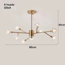 European Gold Chrome Branches K9 Crystal Chandelier Ceiling Light Fixture Ljojo