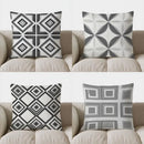 Geometric Square Design Throw Pillow Cover by Ljojo