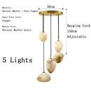 Modern Spanish Marble Chandelier Elegant Bedroom Lighting by Ljojo