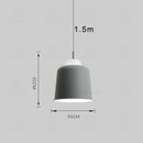 GEW Minimalism Macaroon Pendant Light Ceiling Chandelier for Bedroom Nordic Style Ljojo