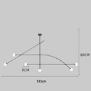 Nordic Designer Glass Chandelier Pendant Light for Living Room - Modern Ljojo Light Fixtures